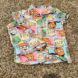 Rugrats Girl 2 Piece Pajamas L 10/12